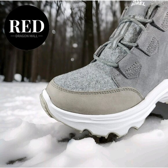 Sorel Kinetic Breakthru Caribou Waterproof Insulated Boots - Women's Size 11 - Picture 2 of 15